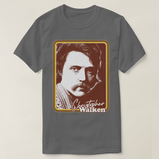 Camiseta Christopher Walken 80 Retro Fan Art Gift Design (Frente do Design)