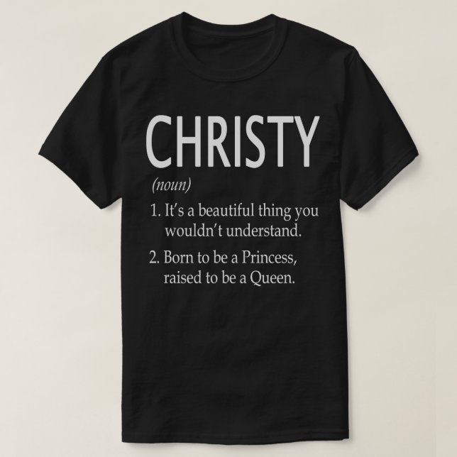 Camiseta Christy Name Gift 126 (Frente do Design)
