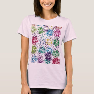 Camiseta Chromatic Stipple Bloom Abstract