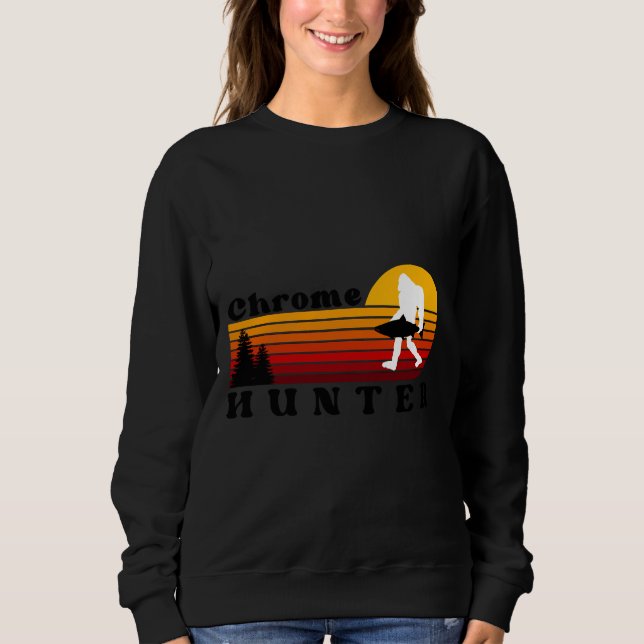 Camiseta Chrome Chaser Steelhead Pesca Retro Sunset (Frente)