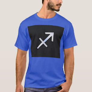 Camiseta Chrome Como Sagitário Sinal Zodiac a Preto