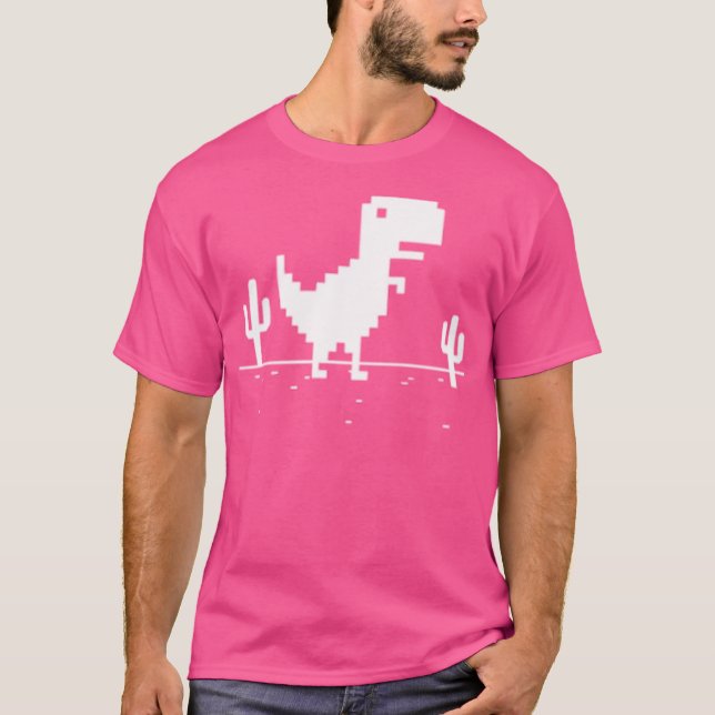 Camiseta Chrome Dino White (Frente)