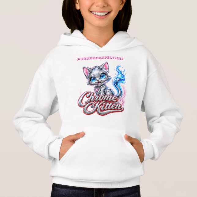 Camiseta Chrome Kitten " Supacute" Capuz (Frente)