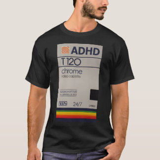Camiseta Chrome Vhs Adhd Vibes