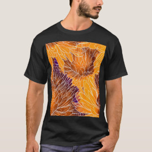 Camiseta Chrysanthemum Japonês: Watercolor Seamless Patter