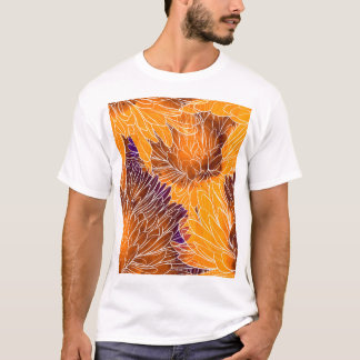 Camiseta Chrysanthemum Japonês: Watercolor Seamless Patter