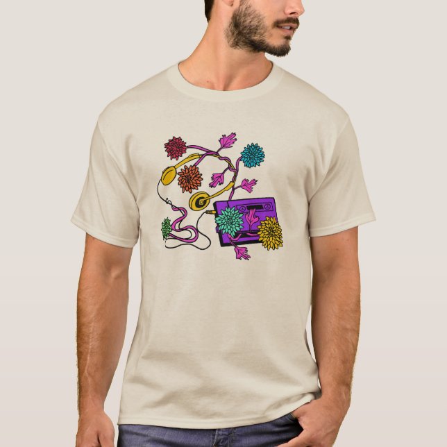 Camiseta Chrysanthemum Walkman (Frente)