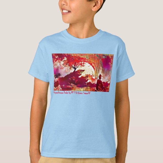 Camiseta Chrysanthemum Yoake - Artista -NFT Artisans SamurA (Frente)