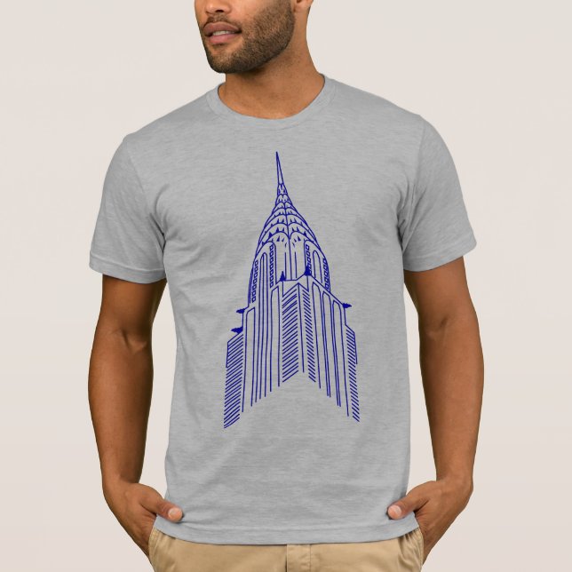 Camiseta Chrysler building outline shirt (Frente)