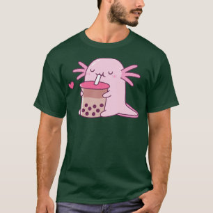 Camiseta Chubby Axolotl gosta de chá-bolha