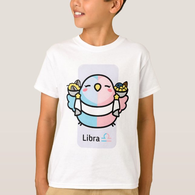 Camiseta Chubby Bird Zodiac Libra (Frente)