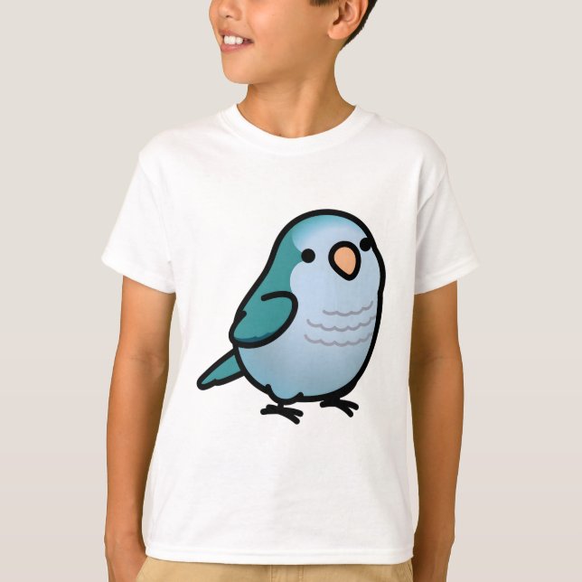 Camiseta Chubby Blue Quaker Parrot (Frente)