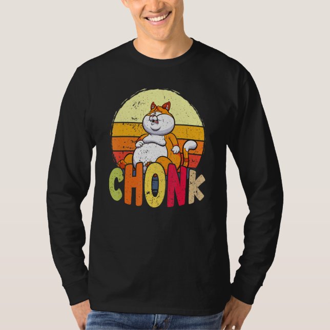 Camiseta Chubby Chonk Cat Memória Felina (Frente)