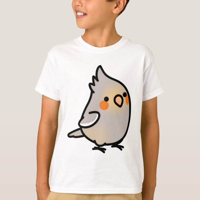 Camiseta Chubby Cinnamon Female Cockatiel (Frente)
