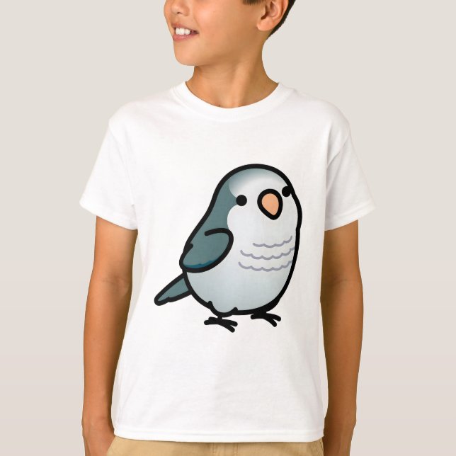 Camiseta Chubby Cinza Quaker Parrot (Frente)