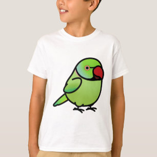 Camiseta Chubby Green Indian Ringneck Parakeet