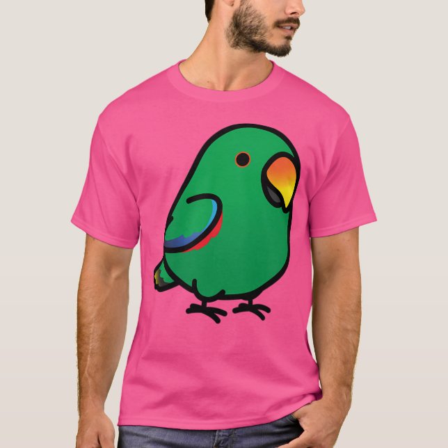 Camiseta Chubby Male Eclectus Parrot (Frente)