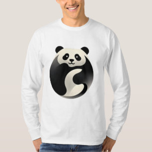 Camiseta Chubby Panda - Bondade em Preto e Branco