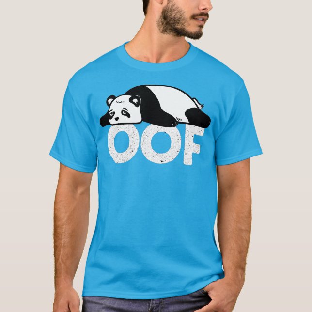 Camiseta Chubby Panda Oof  Internet Video Gaming Gamer (Frente)