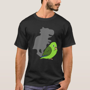 Camiseta Chubby Parrotlet rex Cute Parrot Doodle Dinosaur S