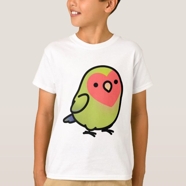 Camiseta Chubby Peach-face Limão Lovebird (Frente)