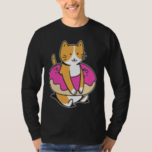 Camiseta Chubby Rosquinha De Gato Doce Ovicultura Nadação E