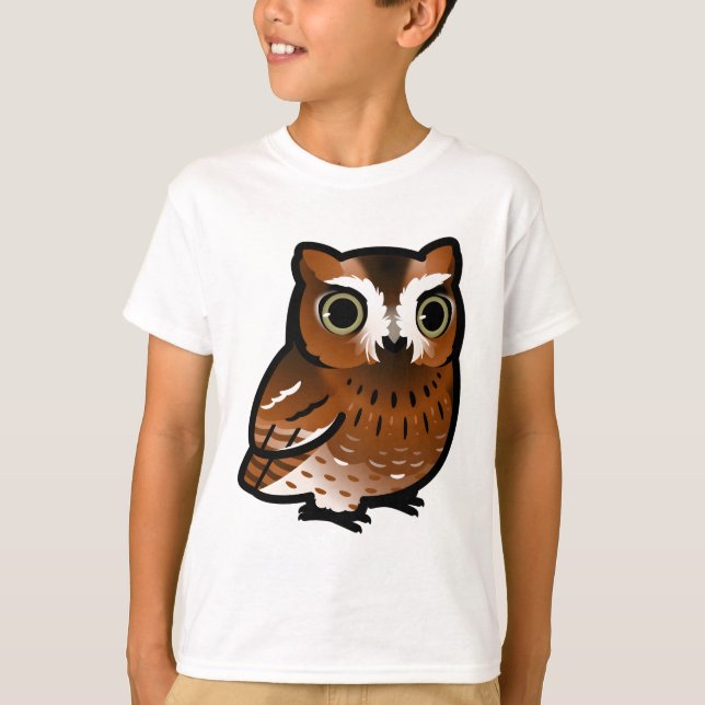 Camiseta Chubby Screech Owl (Frente)