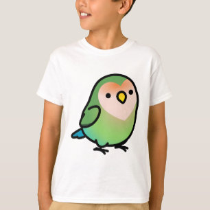 Camiseta Chubby Seagreen Peach-face Lovebird