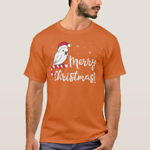 Camiseta Chubby Umbrella Cockatoo Feliz Natal Kawaii Wh