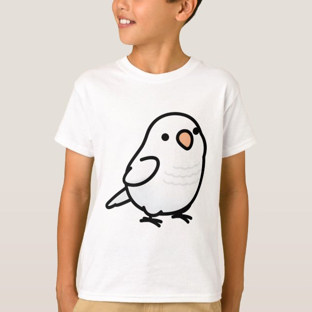 Camiseta Chubby White Quaker Parrot (Frente)