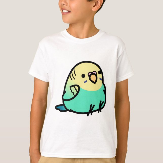 Camiseta Chubby Yellow e Green Blue Budget (Frente)