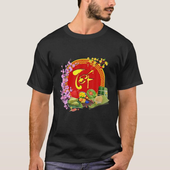 Camiseta Chuc Mung Nam Moi 2022 Lunar Vietnamita Ano Novo T (Frente)