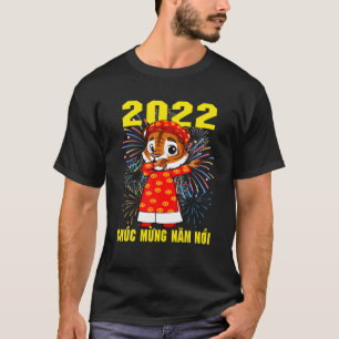 Camiseta Chuc Mung Nam Moi 2022 Tigre Vietnamita Novo