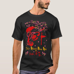 Camiseta Chuc Mung Nam Moi Tet Em Ty 2025 New Ye Vietnamita