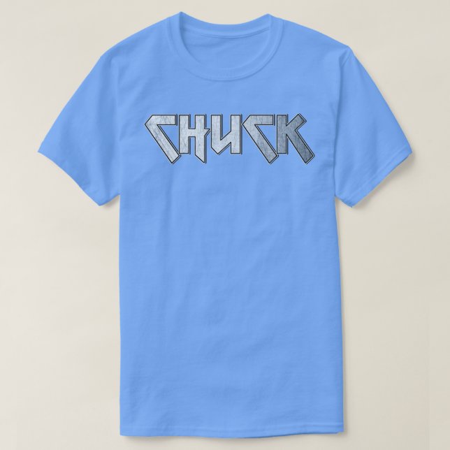Camiseta Chuck de metal pesado (Frente do Design)