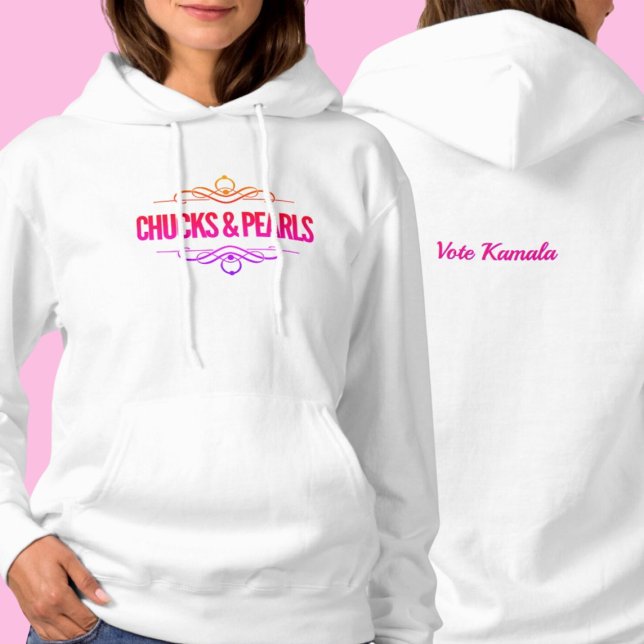 Camiseta Chucks & Pearls Vote Kamala (Criador carregado)