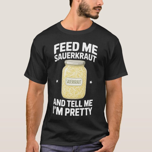 Camiseta Chucrute Me Alimente Comida Alemã (Frente)