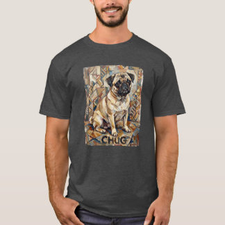 Camiseta Chug Dog Cubist - Art Dog Vintage Style 