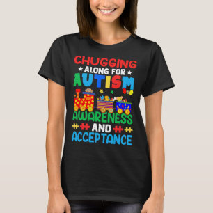 Camiseta Chugging Along For Autism Day