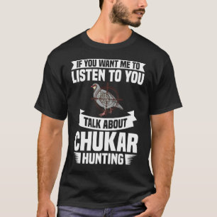 Camiseta Chukar caçando aves