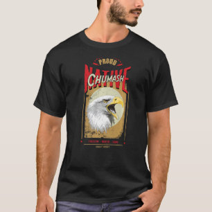 Camiseta Chumash Native American Eagle Spirit Honra de Vint
