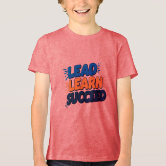Camiseta "Chumbo, Aprenda, Bem-Sucedido: Camisa-T Motivacio
