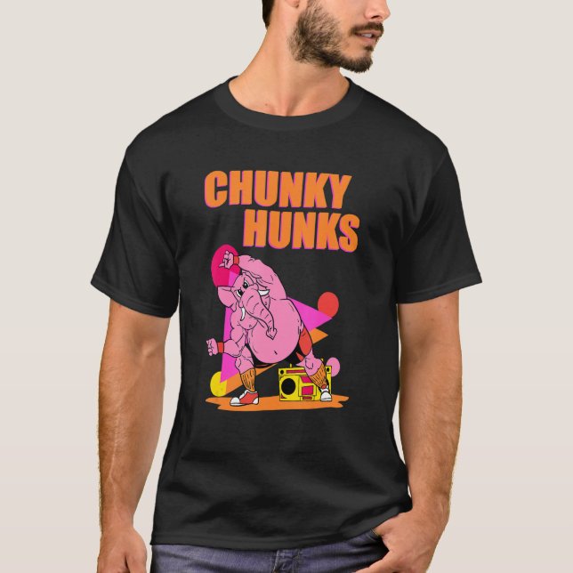 Camiseta Chunky Hunks Hlevante De Peso Gym Fitnes (Frente)