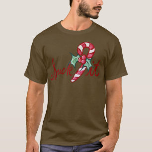 Camiseta Chupa-a de Natal Candy Cane