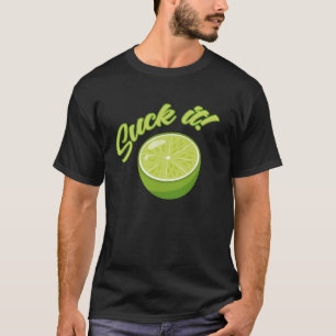 Camiseta Chupa-a Mexicana Engraçada Limão Verde Fatia Lemon