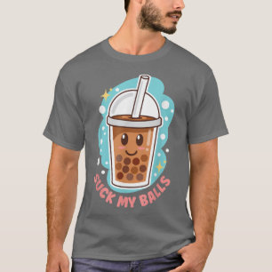 Camiseta Chupa a minha bolha Chá Chá Chá Chá Boba Tea Pearl