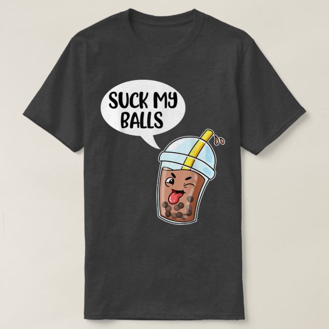 Camiseta Chupa as minhas bolas Boba (Frente do Design)