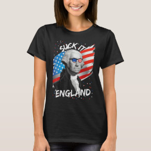 Camiseta Chupa Inglaterra 4 de Julho George 1776 Bandeira A