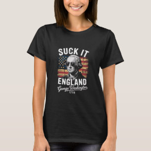 Camiseta Chupa Inglaterra 4 de Julho George Washington 1776