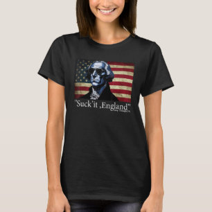 Camiseta Chupa Inglaterra Cool George Washington 4 de Julho